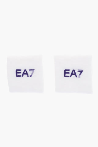 EA7 EMPORIO Solid Color Wristbands with Embroidered Logo