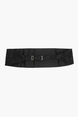 EMPORIO Solid Color Silk Sash Belt