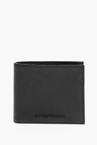 EMPORIO Textured Leather Bi-Fold Wallet