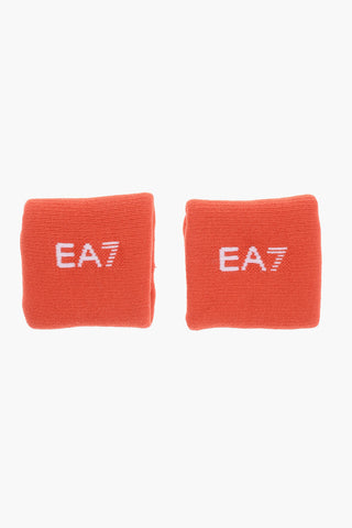 EA7 EMPORIO Polsini in Tinta Unita con Logo Ricamato