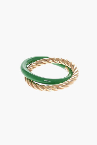 Golden-Effect Double Rings