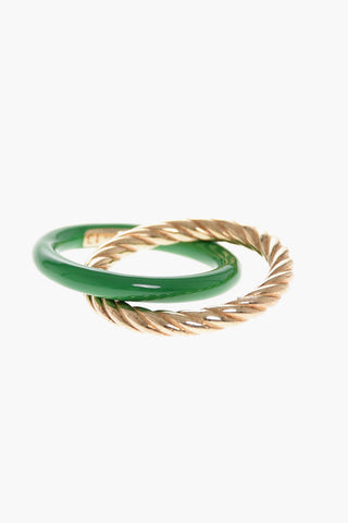 Golden-Effect Double Rings