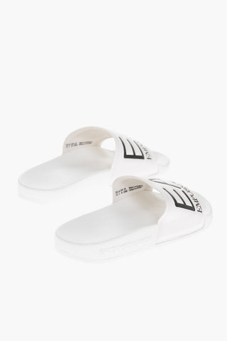 EA7 EMPORIO Rubber Slides with Contrasting Logo