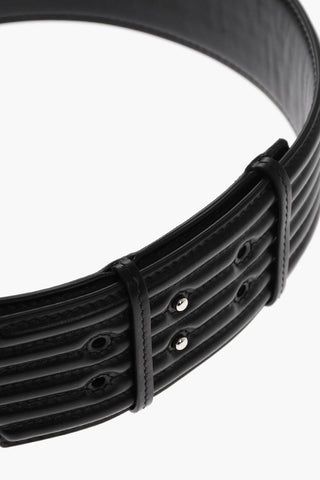 Leather Waist Belt Without Buckle 55mm