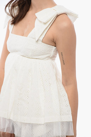 Peplum Top BOWS TO THE SKY Sangallo Pattern