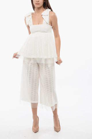 Peplum Top BOWS TO THE SKY Sangallo Pattern