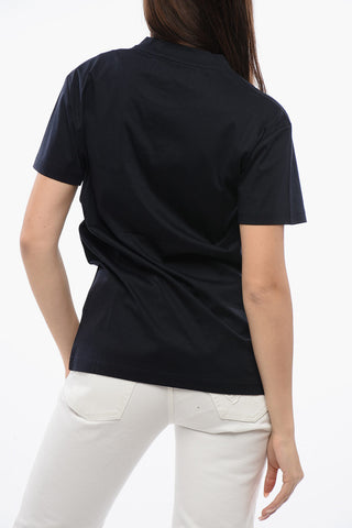 Printed T-Shirt With Piercing Details