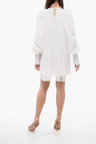 Long-Sleeved Dress CASTLE IN THE SKY Double-Fabric