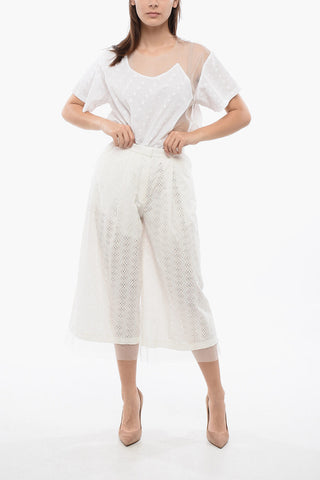 High-Waisted Trousers NICE & BREEZY Sangallo with Pleats
