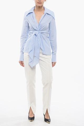 Checkered Shirt With Knot Detail