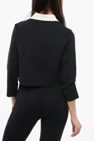 Cropped Overshirt With Flap Pockets