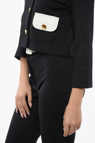 Cropped Overshirt With Flap Pockets