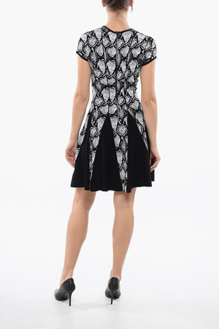 Vestito Senza Maniche Con Motivo Pitonato Jacquard