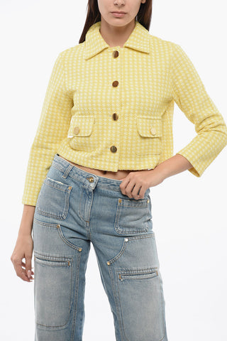 Knitted Cropped Overshirt