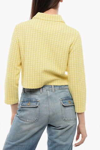 Knitted Cropped Overshirt