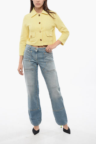 Knitted Cropped Overshirt