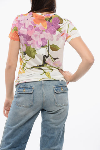 T-Shirt Con Stampa Floreale