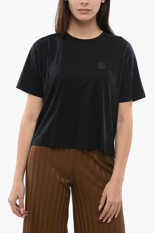 Cropped COUTURE T-shirt With Bow Detail