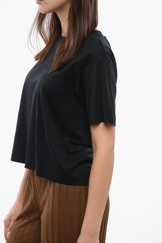Cropped COUTURE T-shirt With Bow Detail