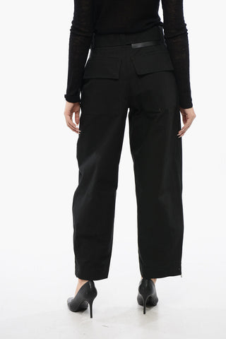 Wide-leg Belted Pants