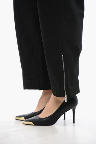 Wide-leg Belted Pants