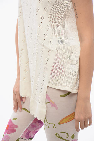 Ärmelloses Top HANGING BY A THREAD mit Mesh-Detail