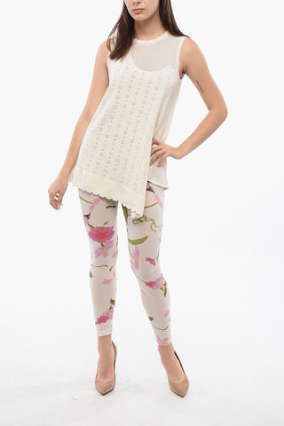 Sleeveless Top HANGING BY A THREAD with Mesh Detail