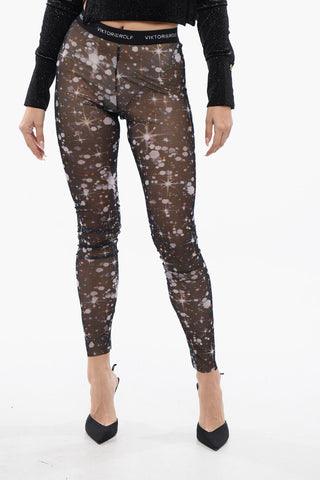 Leggings Sheer PRIVATE PARTY Con Stampa Sparks
