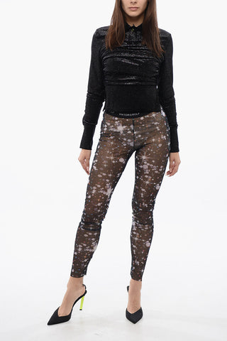 Leggings Sheer PRIVATE PARTY Con Stampa Sparks