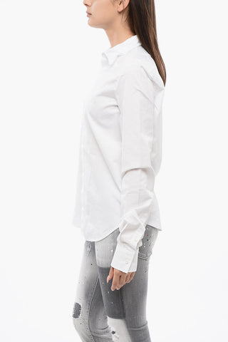 Spread Collar Popeline Shirt