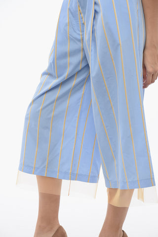 Pantaloni A Vita Alta NICE & BREEZY A Righe Con Pinces