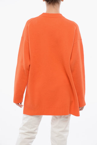 Merino Over Sweater with Slits