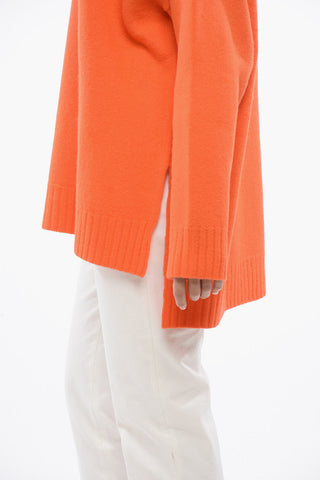 Merino Over Sweater with Slits