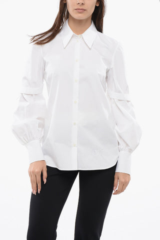 Camicia in Popeline STRAPS con Maniche Puff