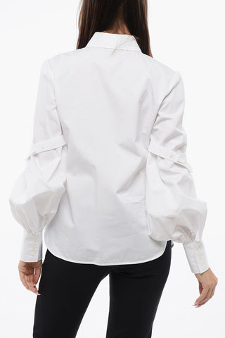 Camicia in Popeline STRAPS con Maniche Puff