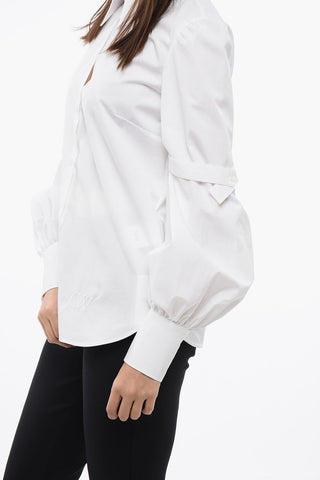 Camicia in Popeline STRAPS con Maniche Puff