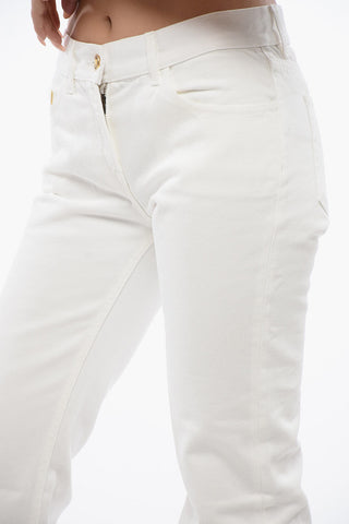 Straight-Fit Jeans with Embroidered Logo