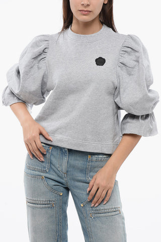 Crewneck Sweatshirt SEAL with Puff Sleeves