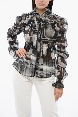 Chiffonbluse X-RAY Mit Kordelzug In Der Taille