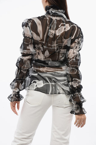 Chiffonbluse X-RAY Mit Kordelzug In Der Taille