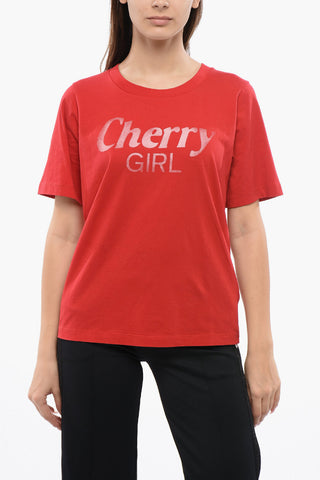 T-Shirt Girocollo CHERRY GIRL in Cotone