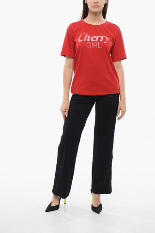 T-Shirt Girocollo CHERRY GIRL in Cotone