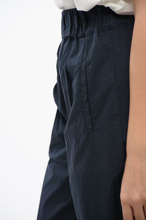 Cropped-Fit-Hose Aus Baumwoll-Popeline