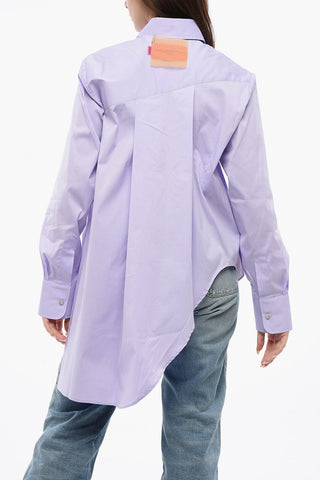 Asymmetrische Bluse FLOATING AWAY mit transparentem Detail