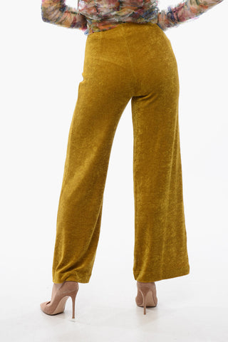 Samt-Hose mit hoher Taille