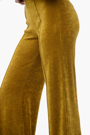 High-Waist Velvet Pants
