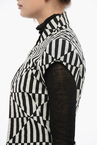 Coat FROCK with Geometric Pattern