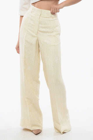 Jacquard Fabric TATTOO Palazzo Pants