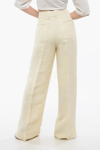 Jacquard Fabric TATTOO Palazzo Pants