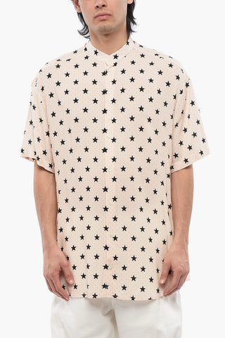 Mandarin Collar STAR Viscose Shirt